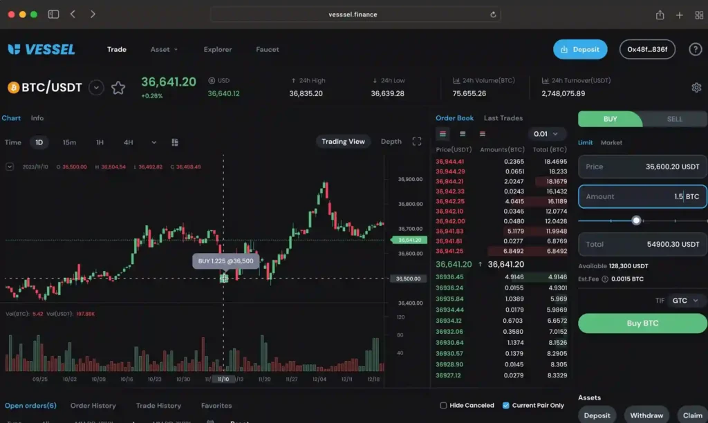 trading platform vessel